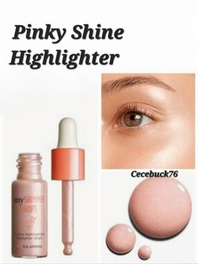 🌺Clarins My Shimmer Drops Highlighter Drops Pinky Shine Liquid Highliter